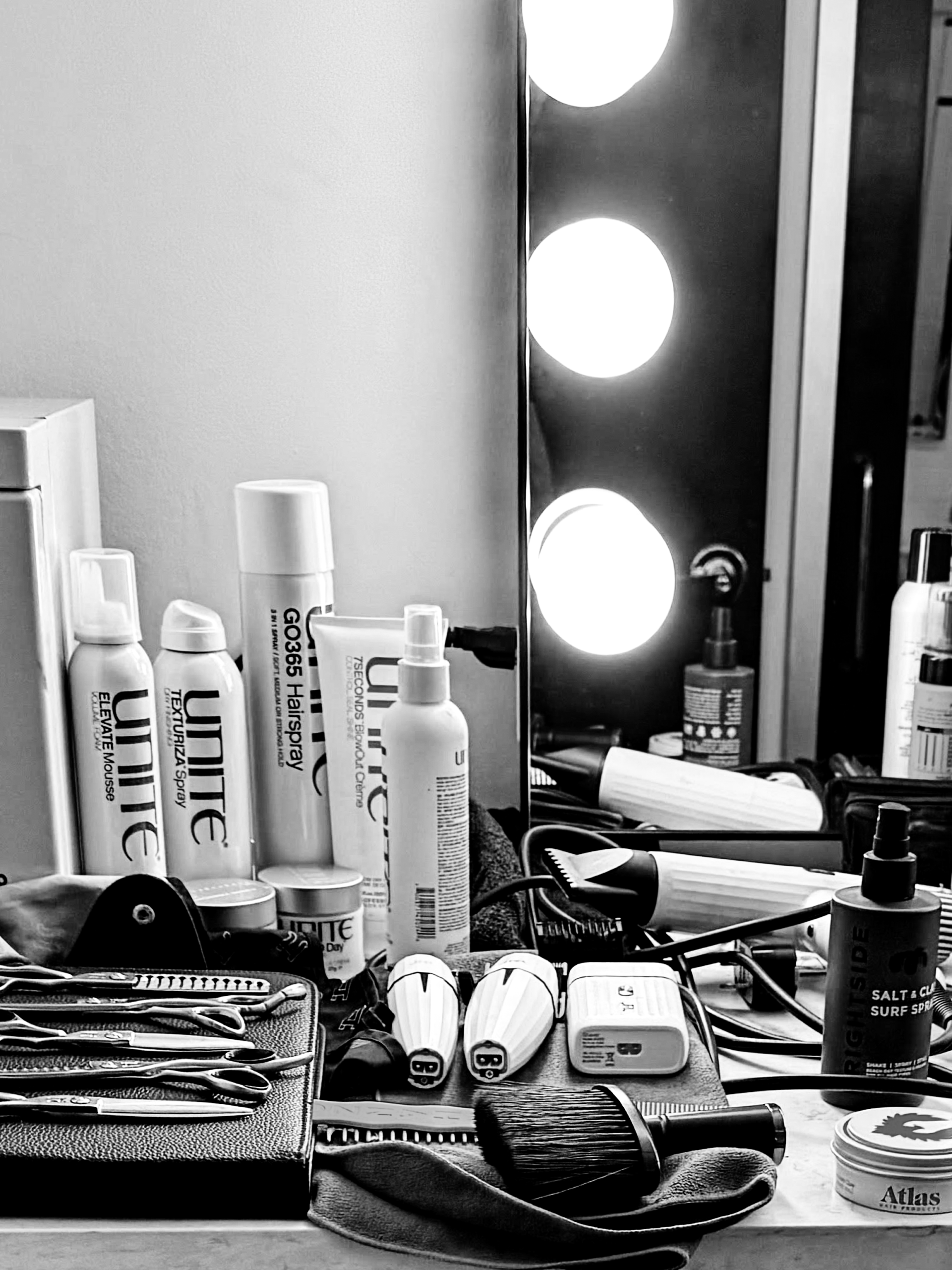 unite hair brand onset with- ellyroll